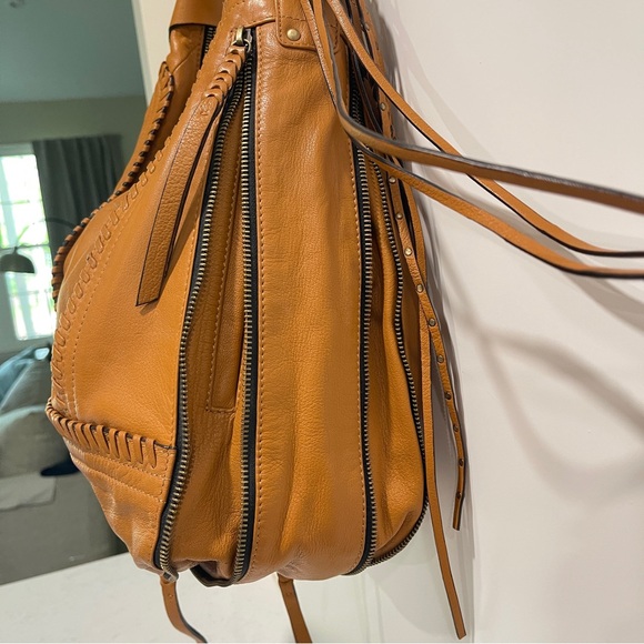 orYANY Tan Hobo Expandable bag with Tassels - Picture 4 of 10